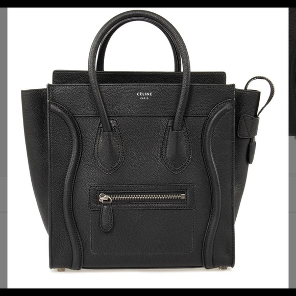 Black Celine pebble purse - Picture 3 of 6